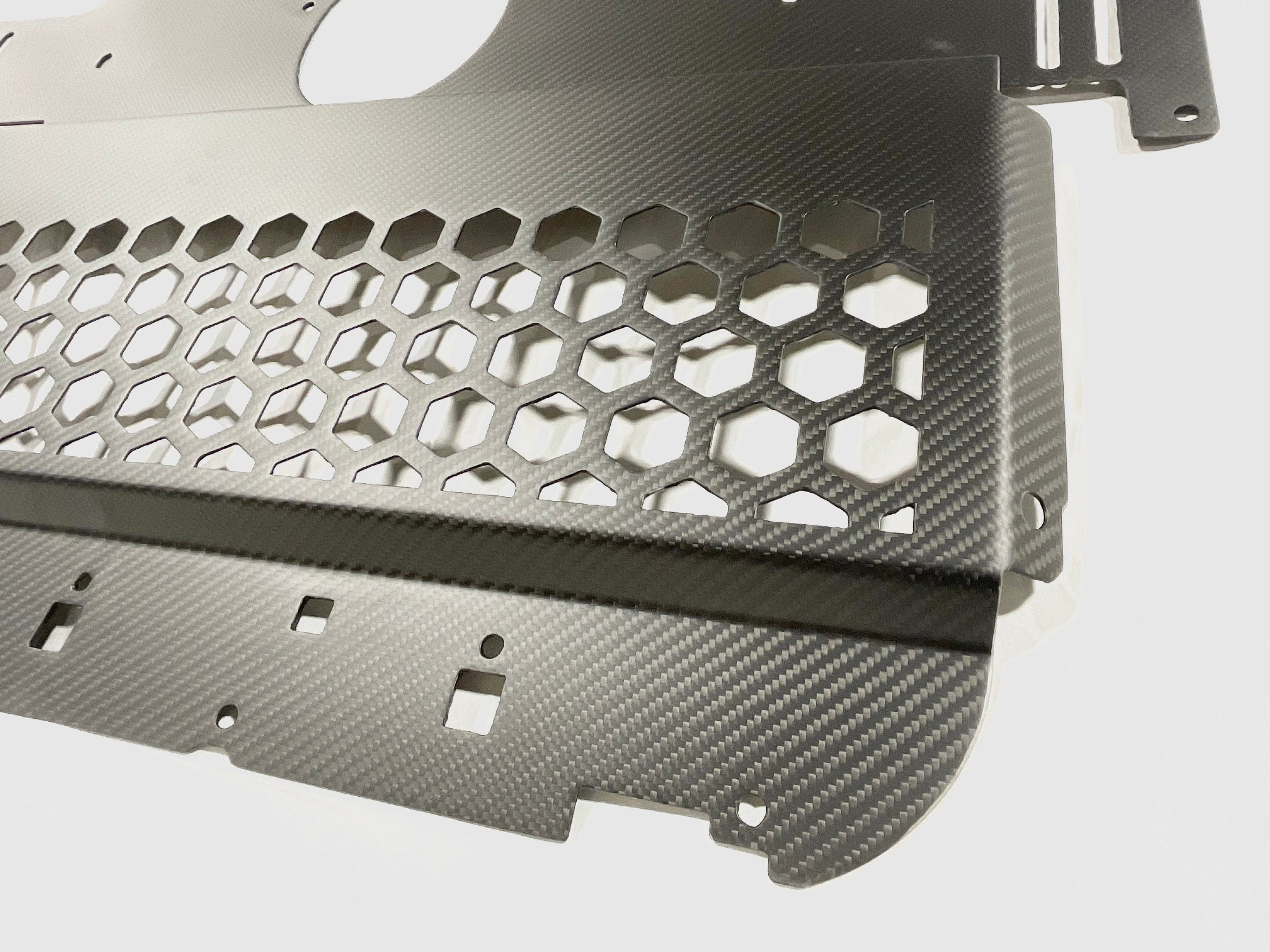 Kies Motorsports — alternate angle of KIES Carbon BMW Dry Carbon Fiber Skid Plate for G8X BMW's