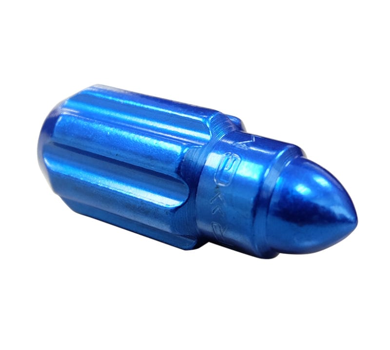 Kies-Motorsports NRG NRG 500 Series M12 X 1.5 Bullet Shape Steel Lug Nut Set - 21 Pc w/Lock Key - Blue Main image