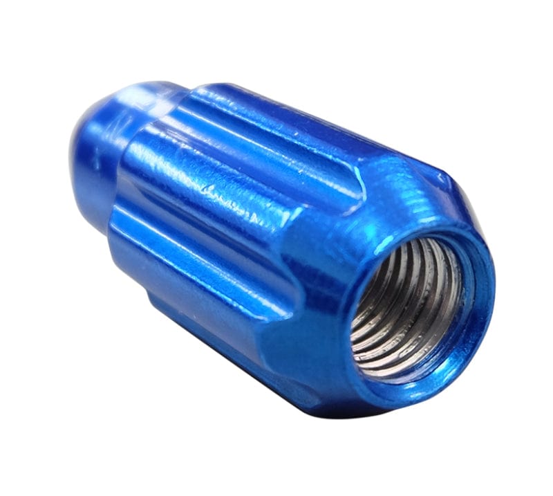 Kies-Motorsports NRG NRG 500 Series M12 X 1.5 Bullet Shape Steel Lug Nut Set - 21 Pc w/Lock Key - Blue