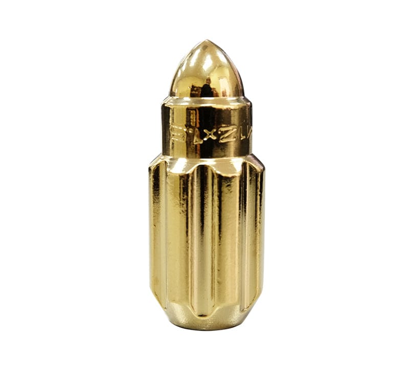 Kies-Motorsports NRG NRG 500 Series M12 X 1.5 Bullet Shape Steel Lug Nut Set - 21 Pc w/Lock Key - Chrome Gold Main image