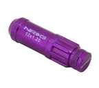 Kies-Motorsports NRG NRG 700 Series M12 X 1.25 Steel Lug Nut w/Dust Cap Cover Set 21 Pc w/Locks & Lock Socket - Purple