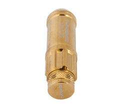 Kies-Motorsports NRG NRG 700 Series M12 X 1.25 Steel Lug Nut w/Dust Cap Cover Set 21 Pc w/Locks & Socket - Chrome Gold