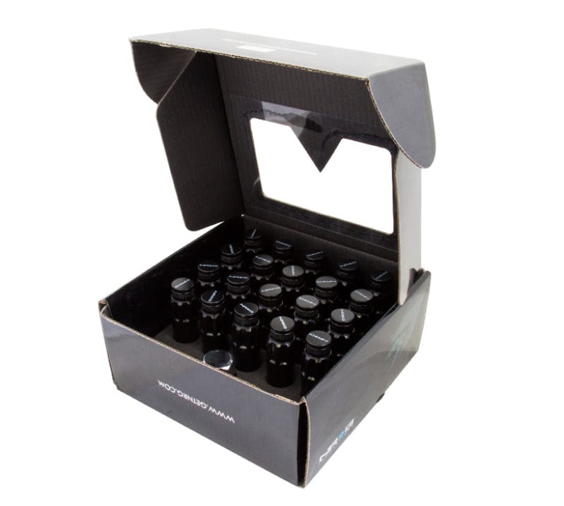 NRG 700 Series M12 X 1.5 Steel Lug Nut w/Dust Cap Cover Set 21 Pc w/Locks & Lock Socket - Black Secondary image