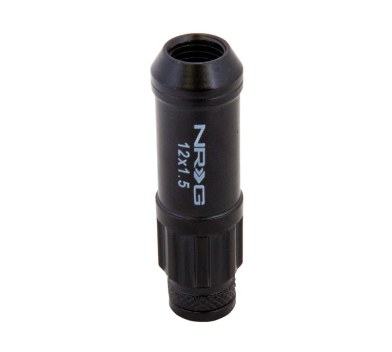 Kies-Motorsports NRG NRG 700 Series M12 X 1.5 Steel Lug Nut w/Dust Cap Cover Set 21 Pc w/Locks & Lock Socket - Black