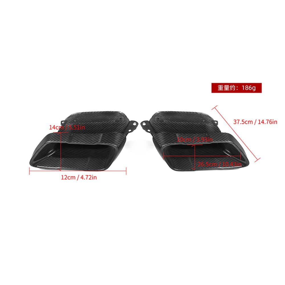 Kies-Motorsports NWCarbon Haus 19-24 X5 G05 SQ Style Carbon Fiber Exhaust Tips