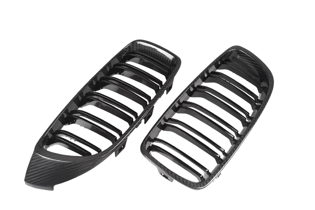 Kies-Motorsports NWCarbon Haus 4 Series/M3/M4 F3x Double Slat Dry Carbon Fiber Grill