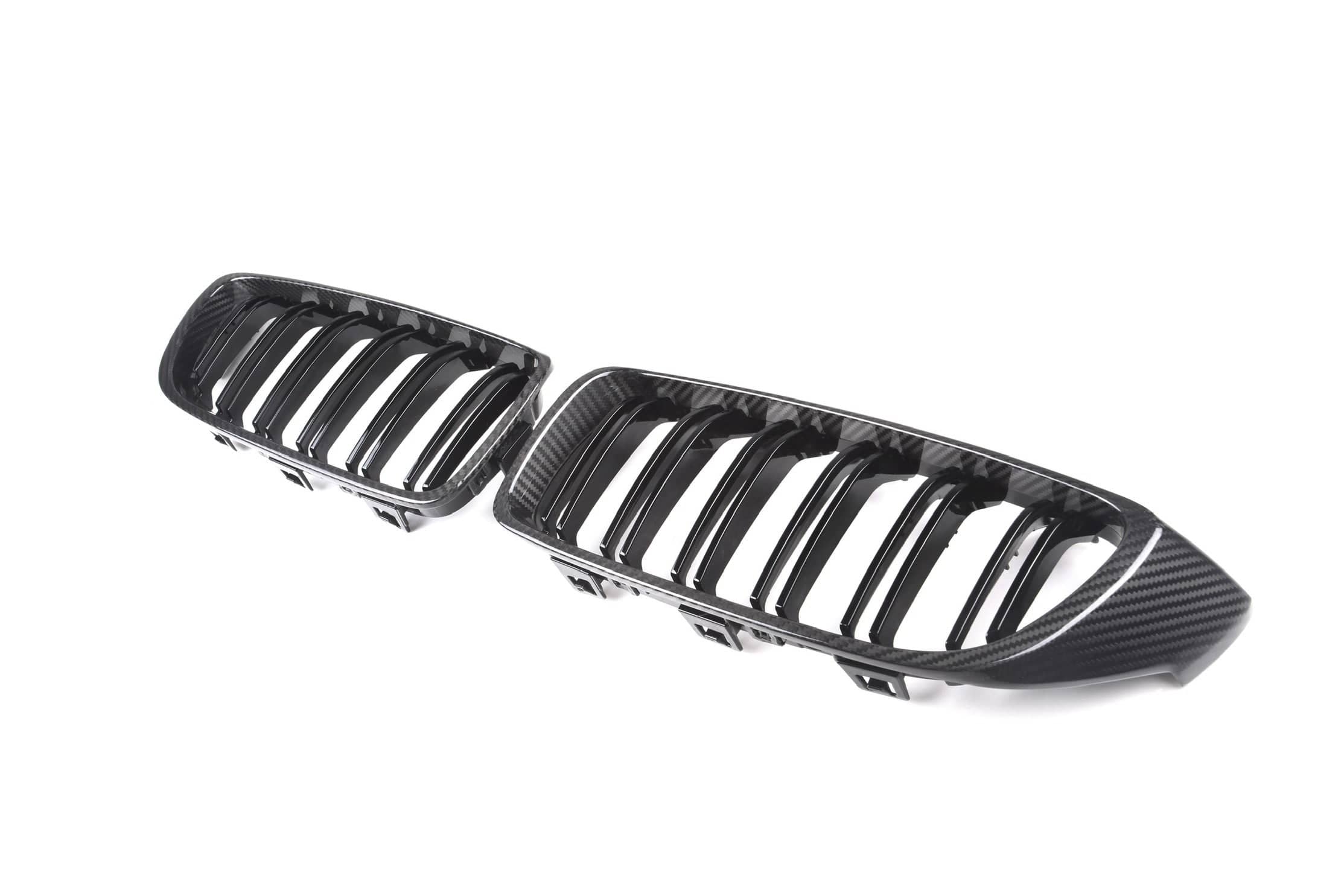 Kies-Motorsports NWCarbon Haus 4 Series/M3/M4 F3x Double Slat Dry Carbon Fiber Grill