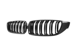Kies-Motorsports NWCarbon Haus 4 Series/M3/M4 F3x Double Slat Dry Carbon Fiber Grill