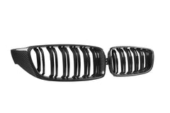 Kies-Motorsports NWCarbon Haus 4 Series/M3/M4 F3x Double Slat Dry Carbon Fiber Grill