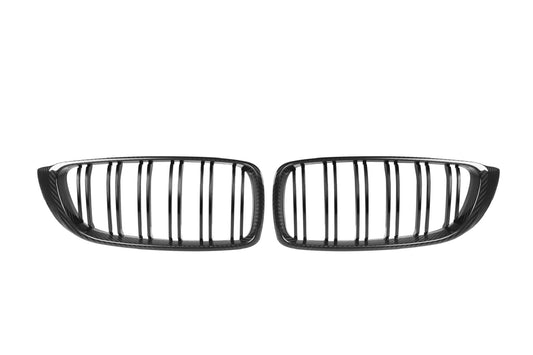 Kies-Motorsports NWCarbon Haus 4 Series/M3/M4 F3x Double Slat Dry Carbon Fiber Grill