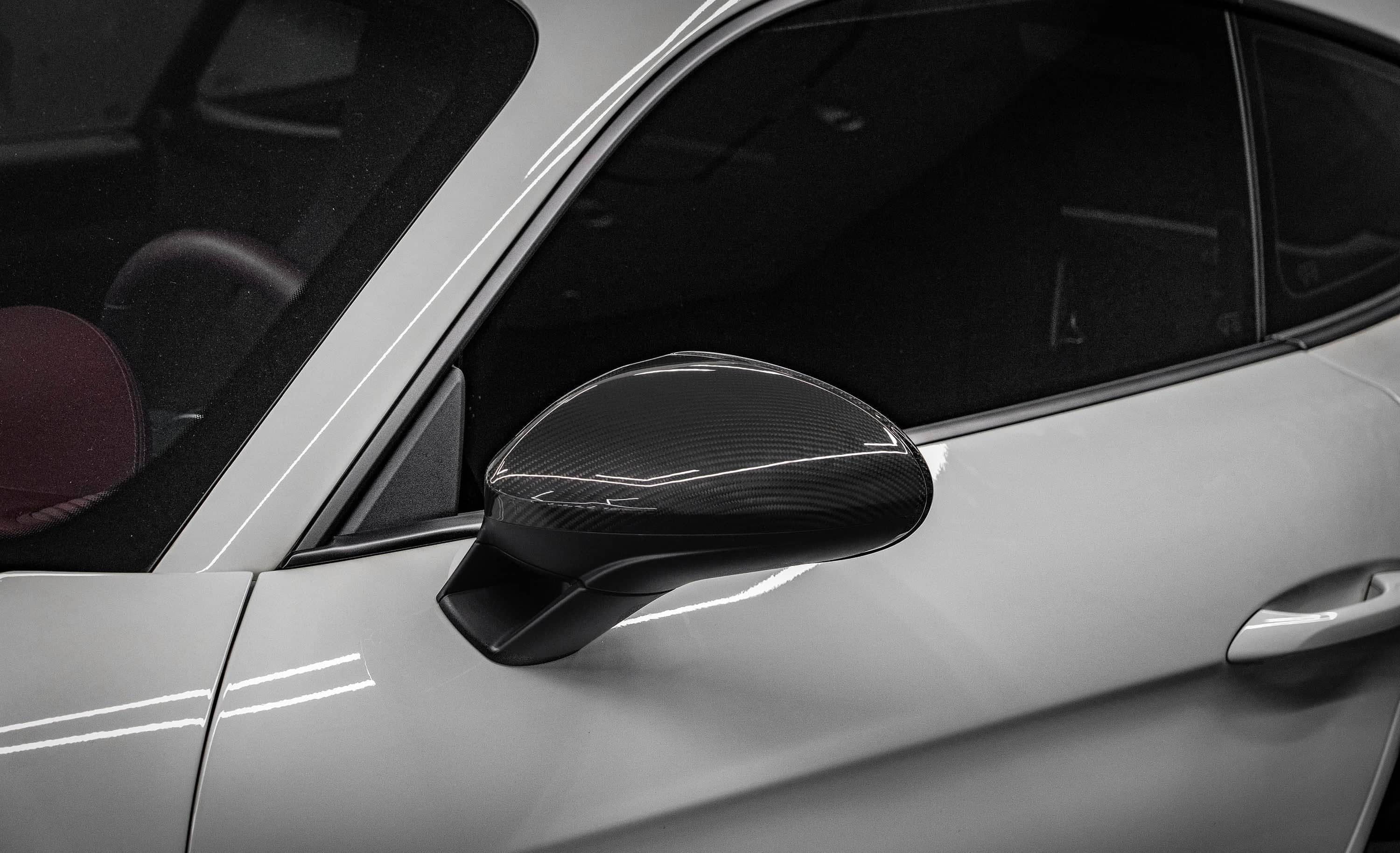 Kies-Motorsports NWCarbon Haus 718 982 OEM Style Dry Carbon Fiber Mirror Cap LHD