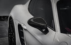Kies-Motorsports NWCarbon Haus 718 982 OEM Style Dry Carbon Fiber Mirror Cap LHD