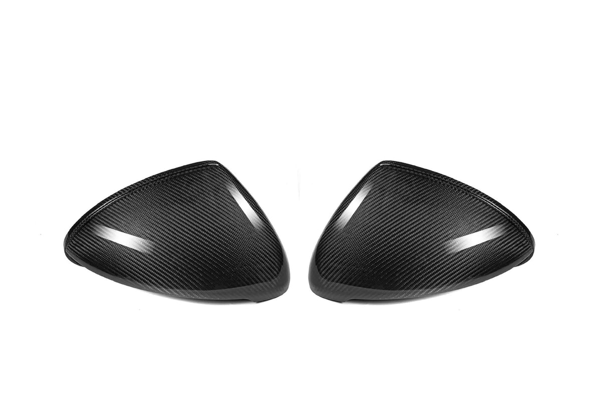Kies-Motorsports NWCarbon Haus Cayenne 958.2 OEM Style Dry Carbon Fiber Mirror Cap With or Without Lane Assist Without Assist