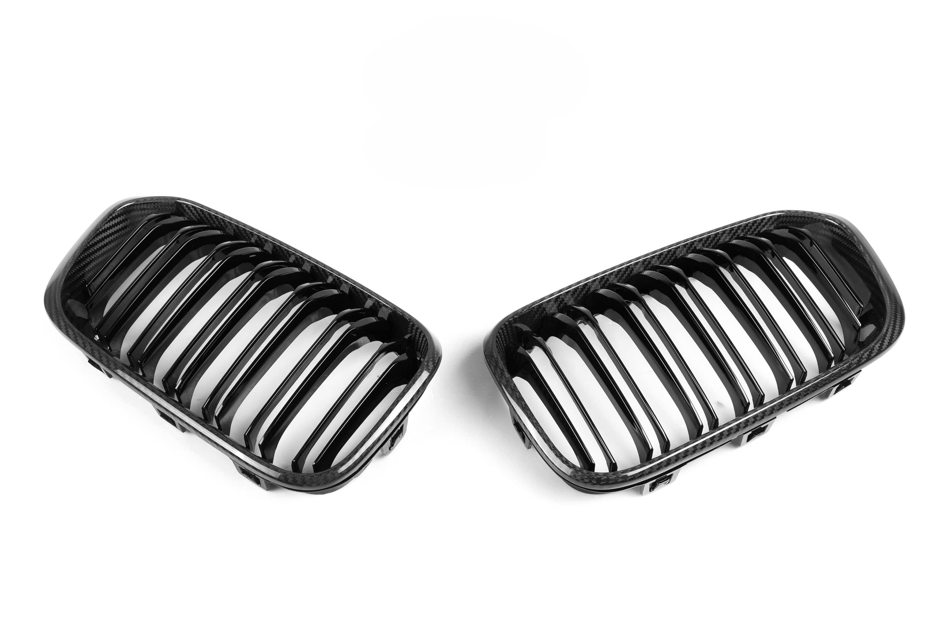 Kies-Motorsports NWCarbon Haus F20 LCI Double Slat Dry Carbon Grills
