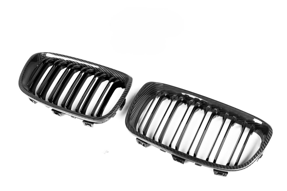 Kies-Motorsports NWCarbon Haus F20 PRE-LCI Double Slat Dry Carbon Grills