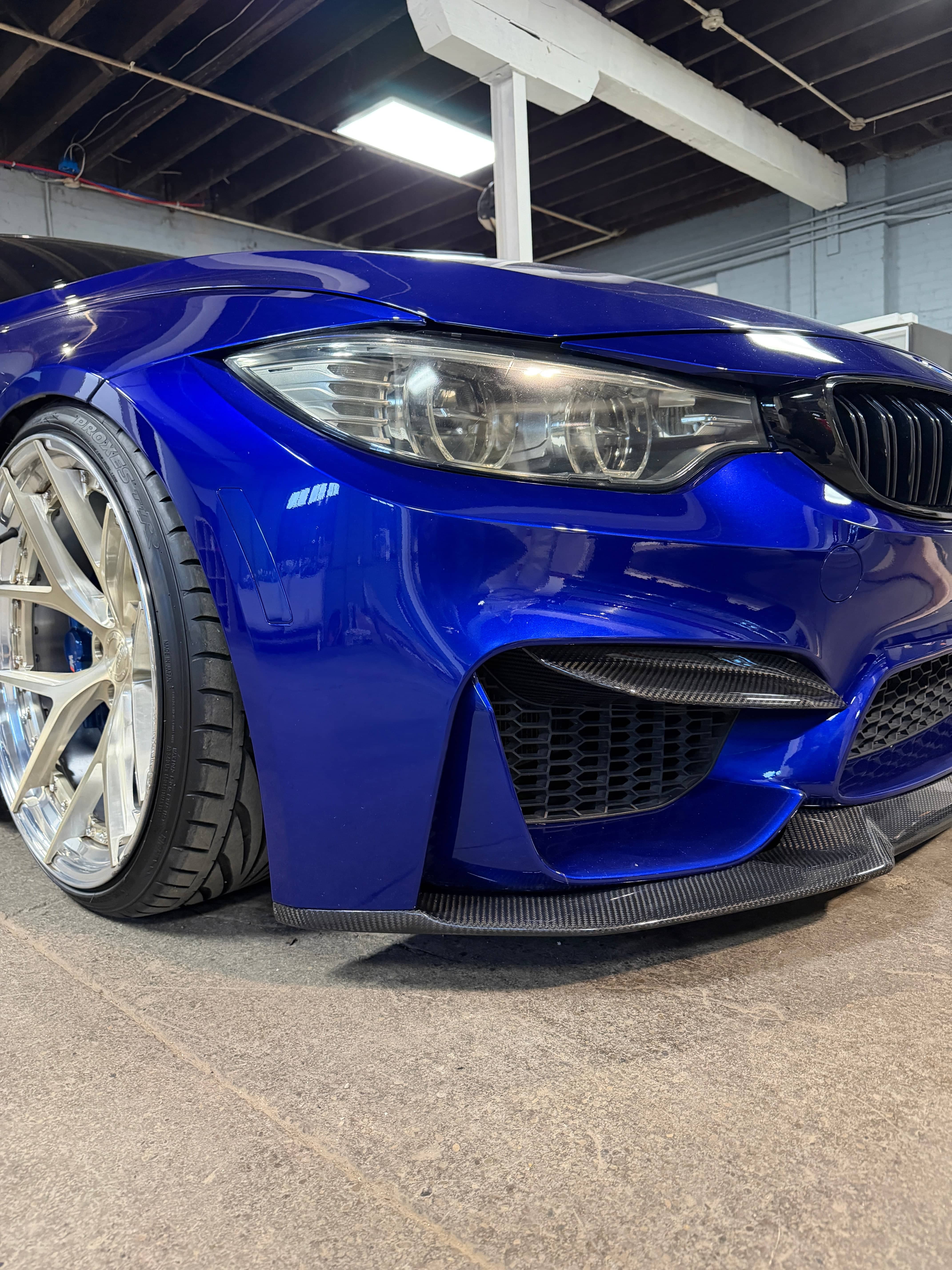 Kies-Motorsports NWCarbon Haus F8X Dry Carbon Fiber Upper Bumper Splitters