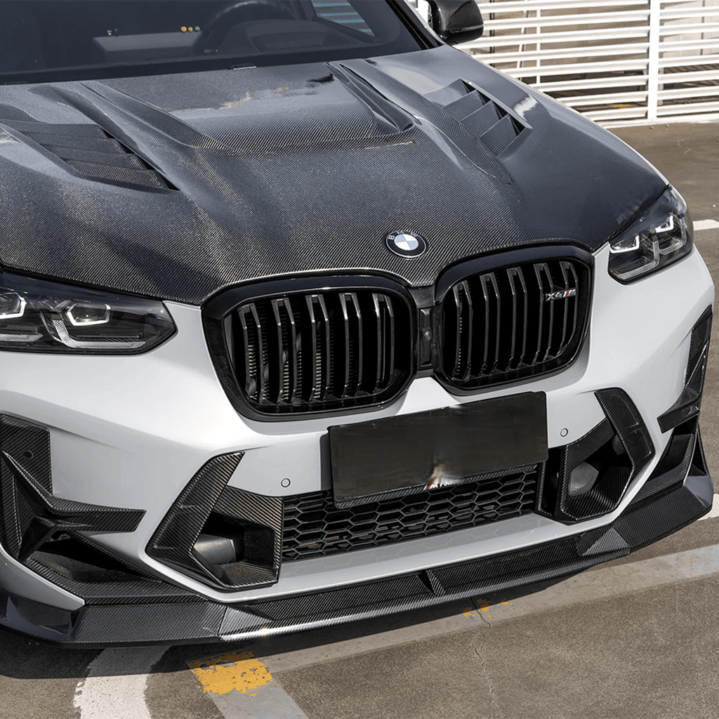 Kies-Motorsports NWCarbon Haus F97 X3M, F98 X4M LCI SQ Type-B Style Dry Carbon Fiber Front Lip