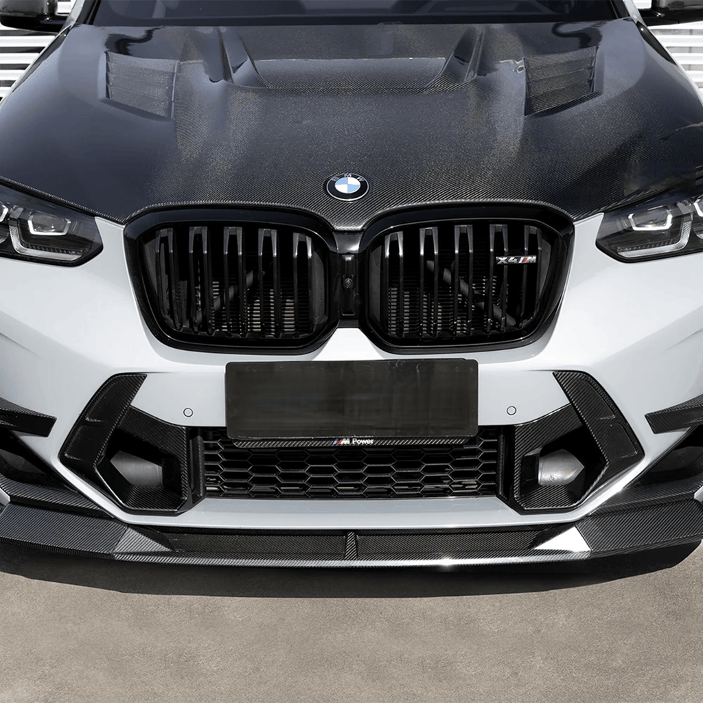 Kies-Motorsports NWCarbon Haus F97 X3M, F98 X4M LCI SQ Type-B Style Dry Carbon Fiber Front Lip