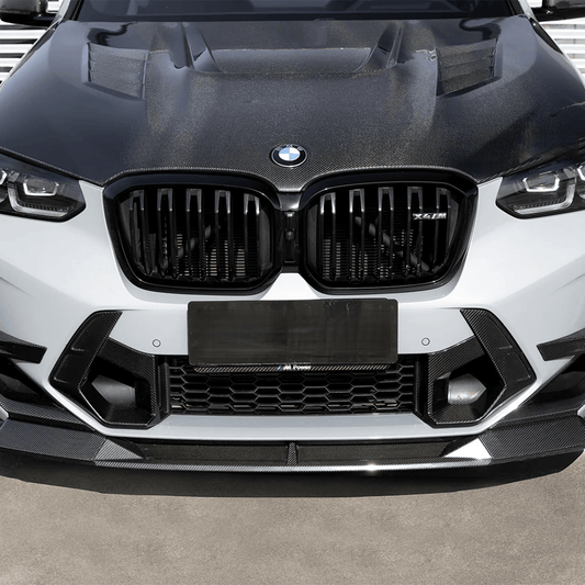 Kies-Motorsports NWCarbon Haus F97 X3M, F98 X4M LCI SQ Type-B Style Dry Carbon Fiber Front Lip