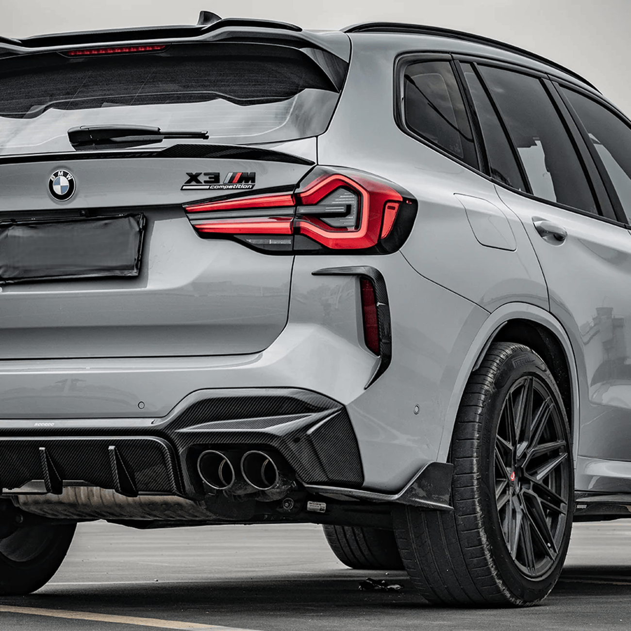 Kies-Motorsports NWCarbon Haus F97 X3M LCI SQ Style Dry Carbon Diffuser
