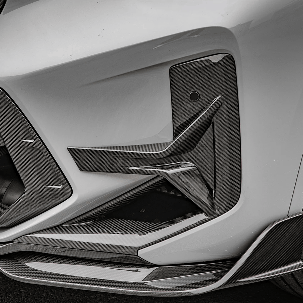 Kies-Motorsports NWCarbon Haus F97 X3M LCI SQ Style Dry Carbon Front Bumper Canards