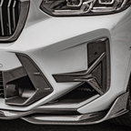 Kies-Motorsports NWCarbon Haus F97 X3M LCI SQ Style Dry Carbon Front Bumper Canards