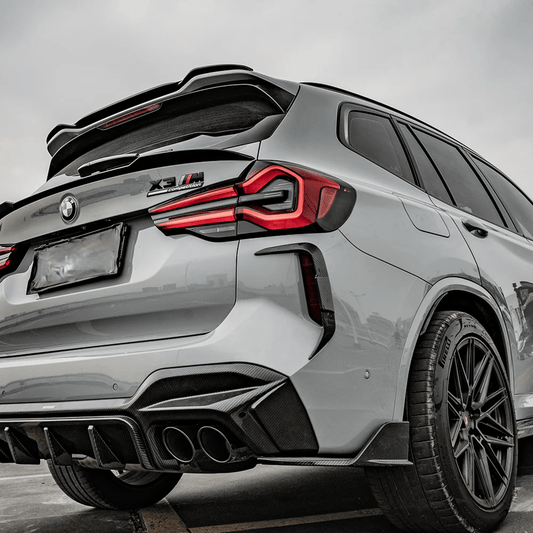 Kies-Motorsports NWCarbon Haus F97 X3M LCI SQ Style Dry Carbon Rear Canards