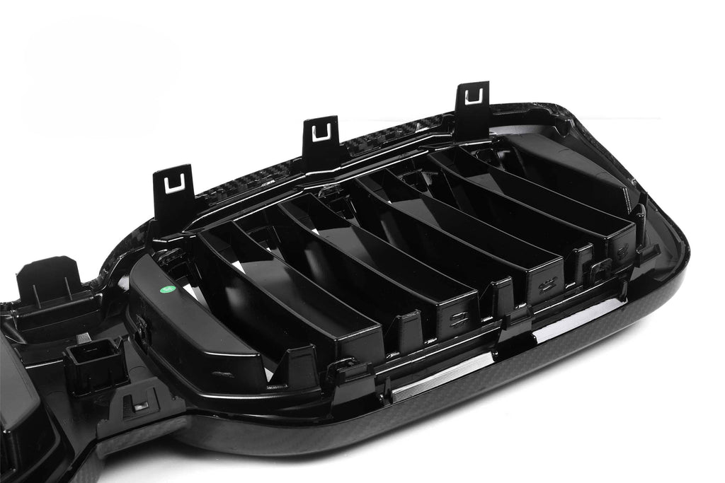 Kies-Motorsports NWCarbon Haus G01/G02 X3, X4 LCI Dual Slat Dry Carbon Grills