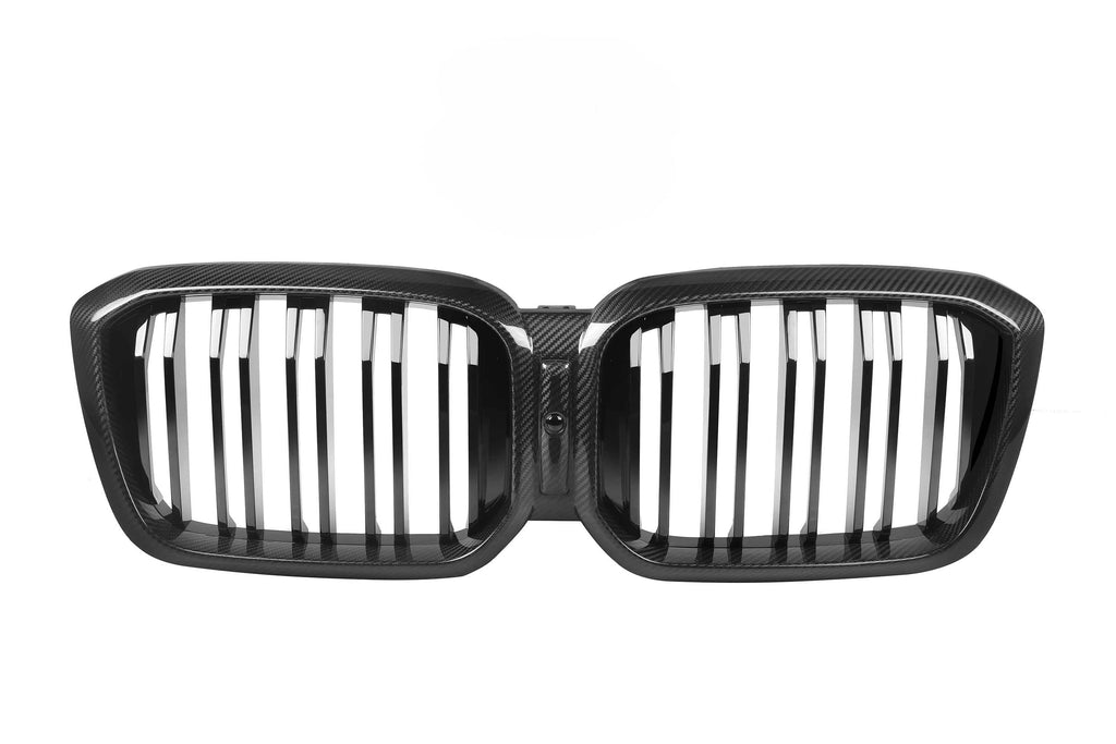 Kies-Motorsports NWCarbon Haus G01/G02 X3, X4 LCI Dual Slat Dry Carbon Grills