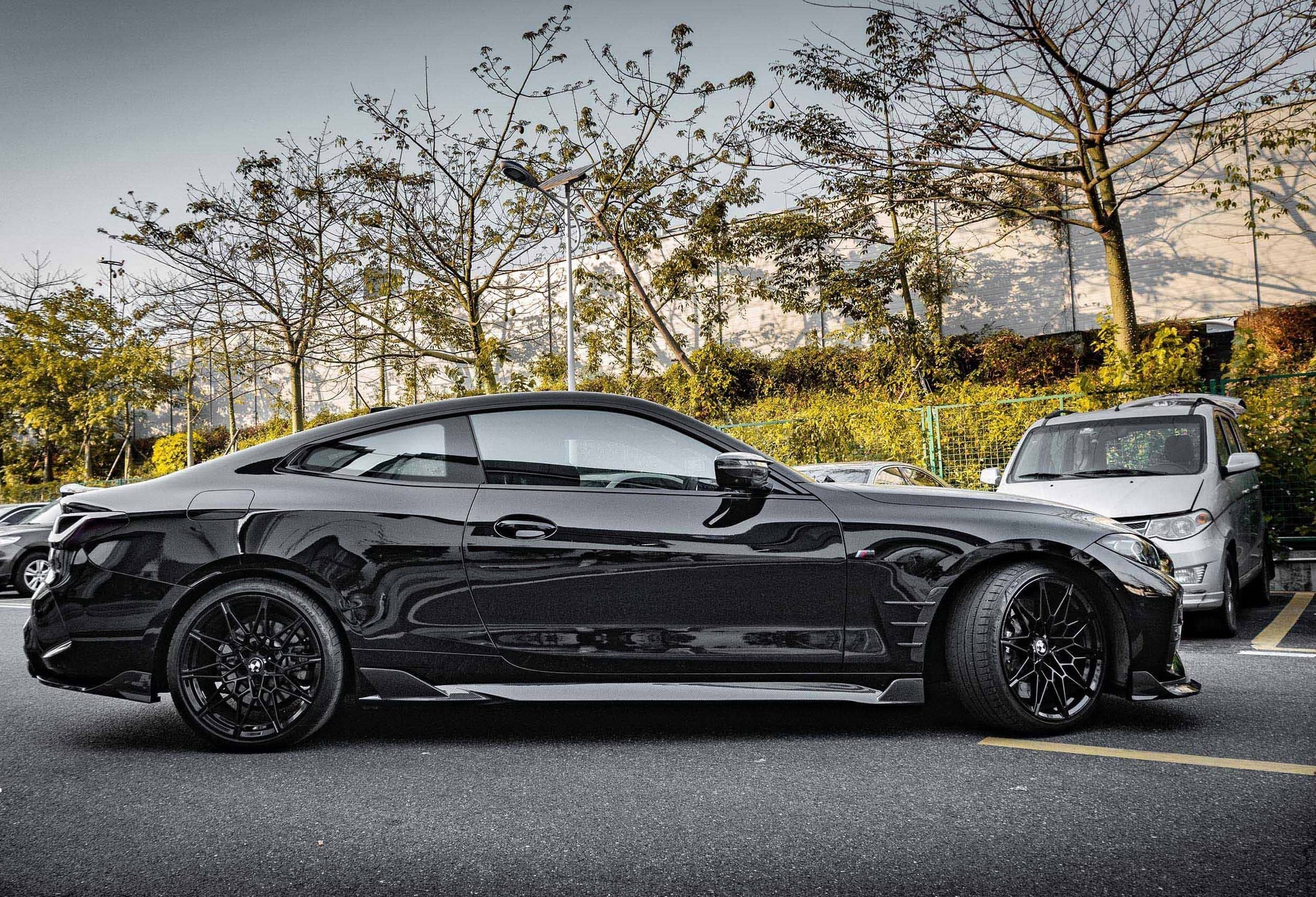 Kies-Motorsports NWCarbon Haus G22/G23 SQ Style Dry Carbon Side Skirts