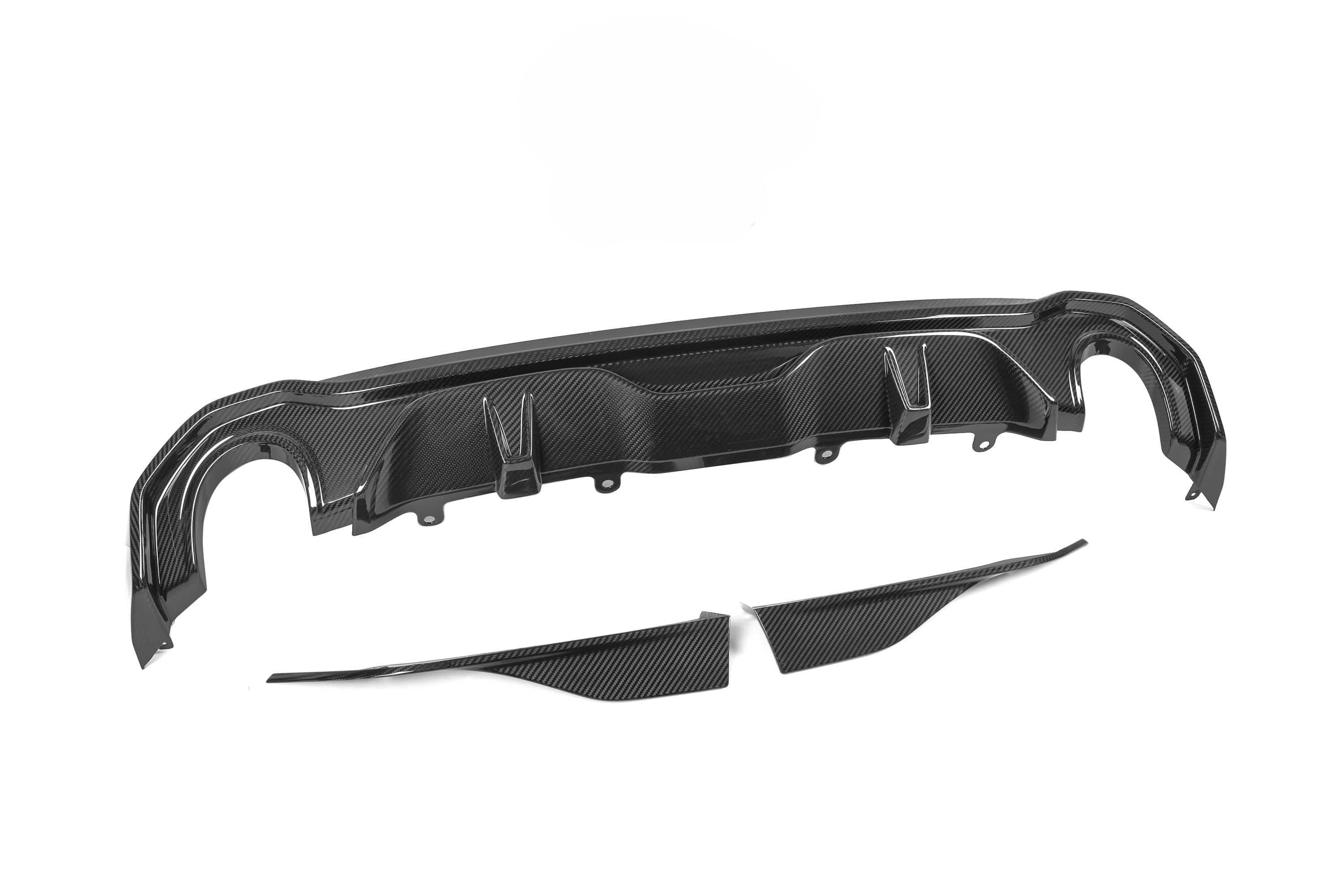 Kies-Motorsports NWCarbon Haus G26 4 Series SQ Style Dry Carbon Diffuser Single Tips