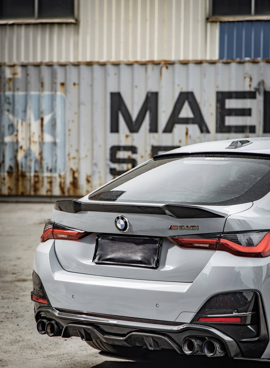 Kies-Motorsports NWCarbon Haus G26 SQ Style Dry Carbon Rear Bumper Trim