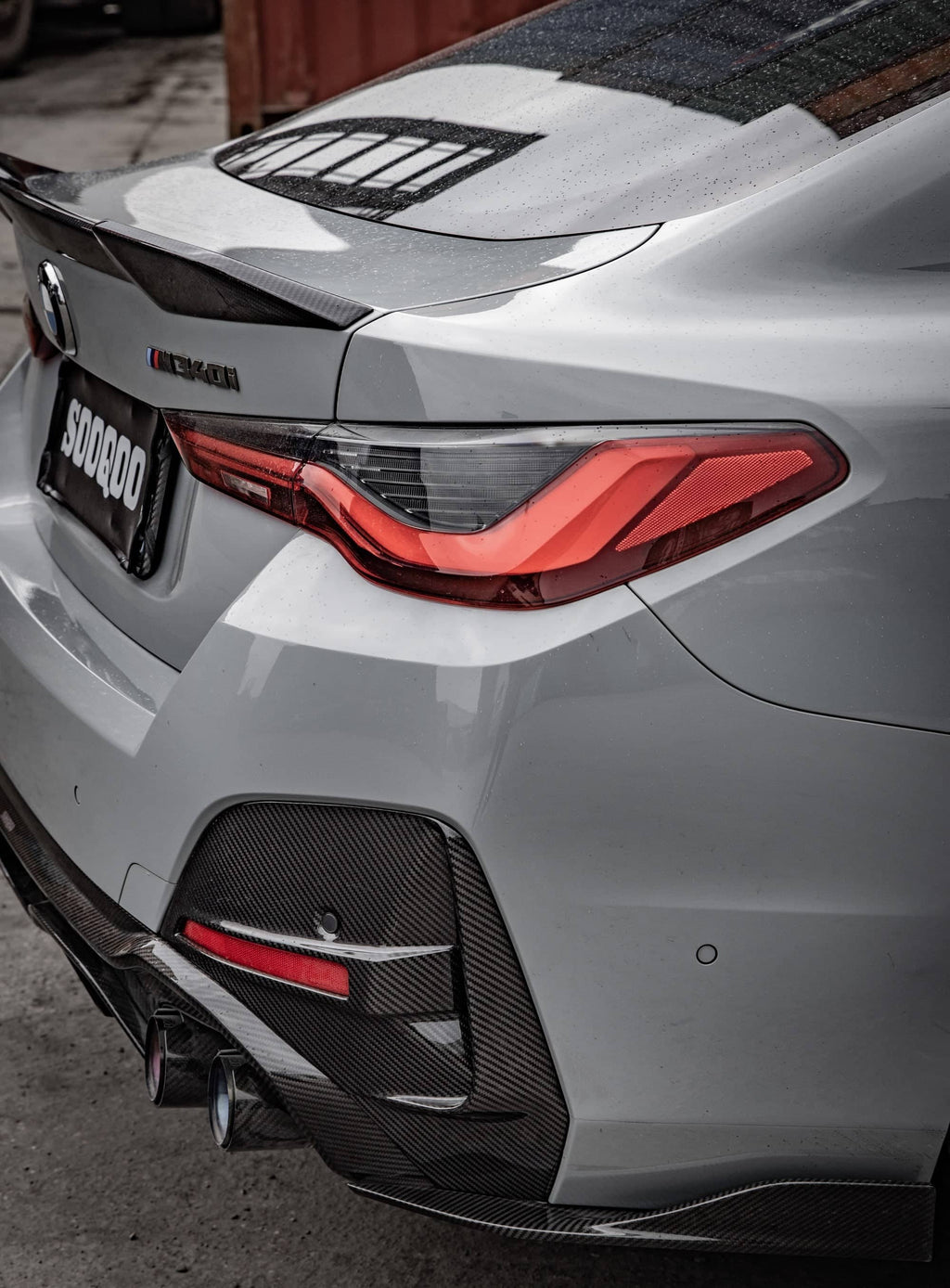 Kies-Motorsports NWCarbon Haus G26 SQ Style Dry Carbon Rear Bumper Trim