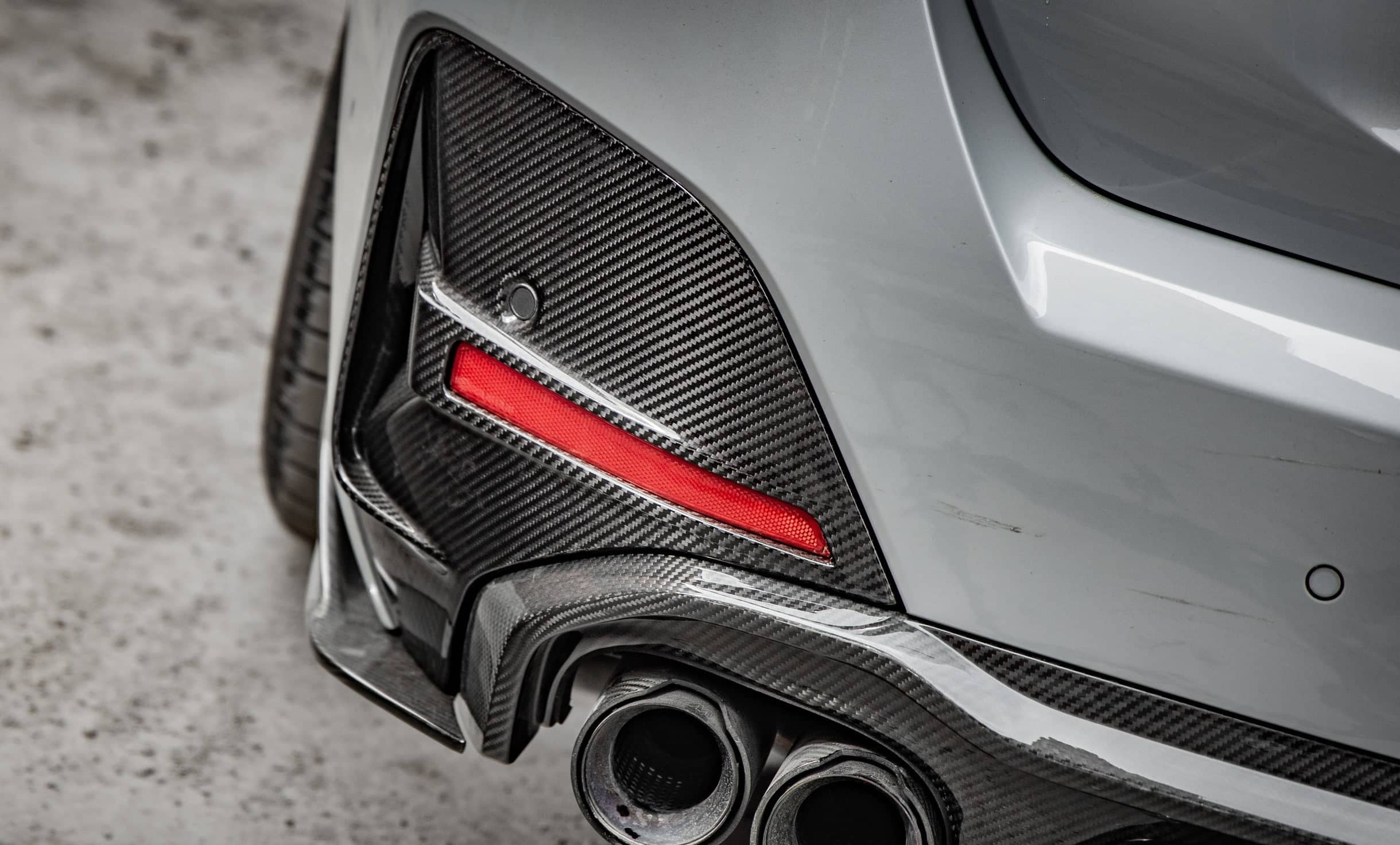 Kies-Motorsports NWCarbon Haus G26 SQ Style Dry Carbon Rear Bumper Trim