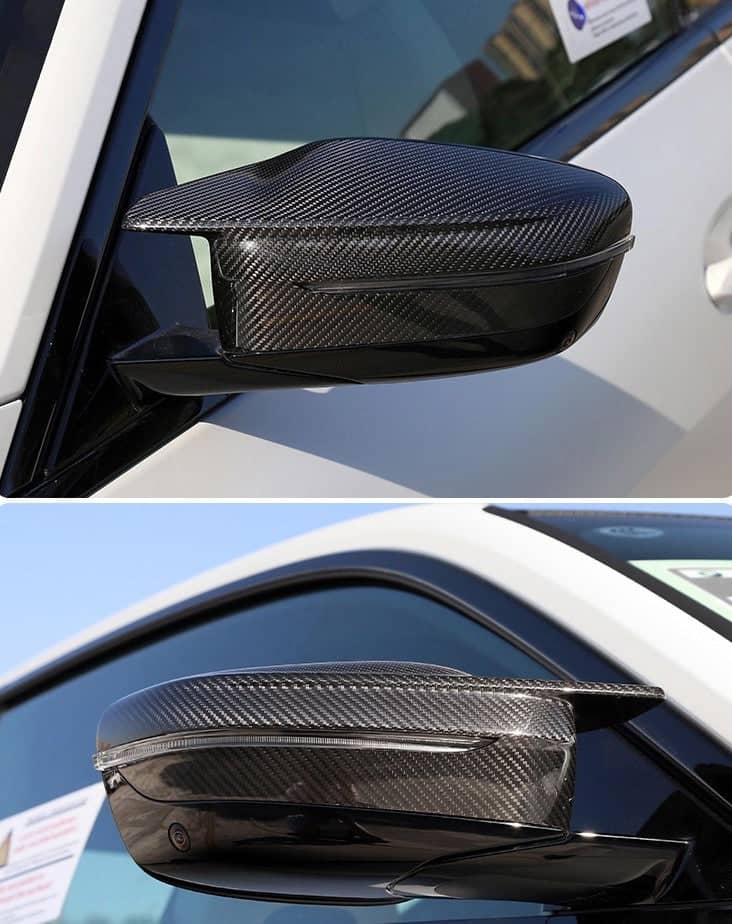 Kies-Motorsports NWCarbon Haus G42 M240i OEM Style Dry Carbon Mirror Caps LHD