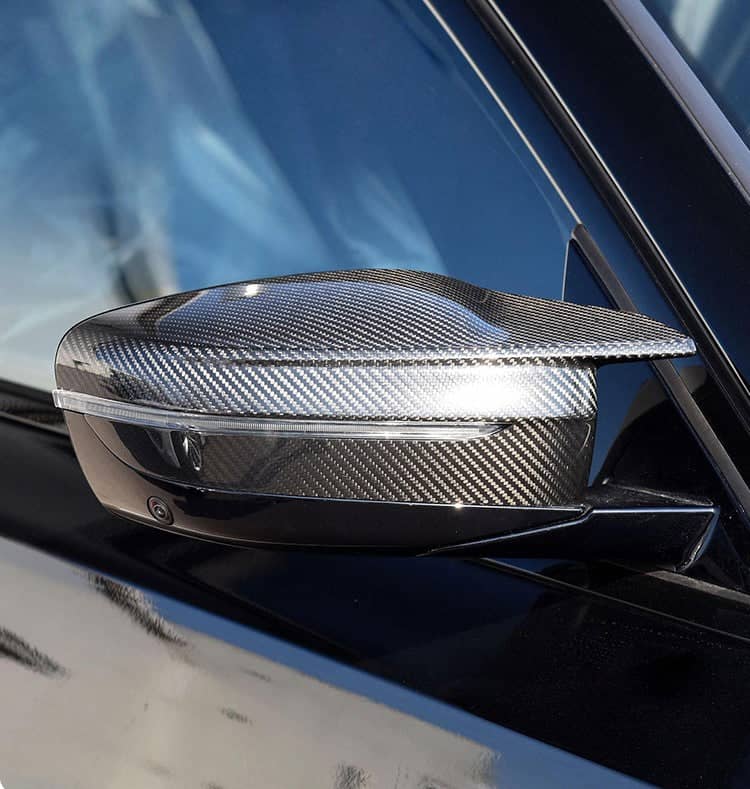 Kies-Motorsports NWCarbon Haus G42 M240i OEM Style Dry Carbon Mirror Caps LHD