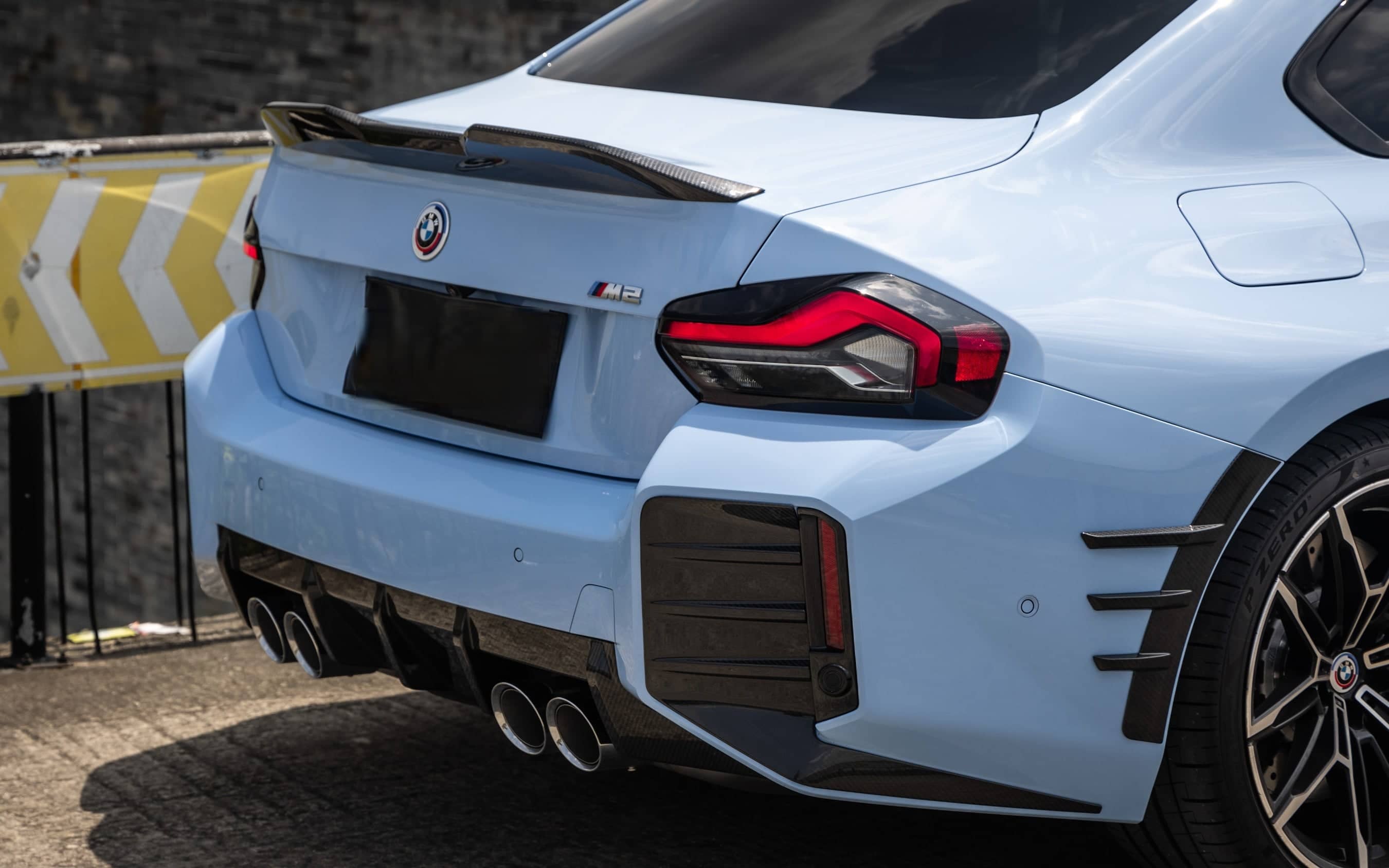 Kies-Motorsports NWCarbon Haus G87 Dry Carbon Fiber Rear Bumper Trim