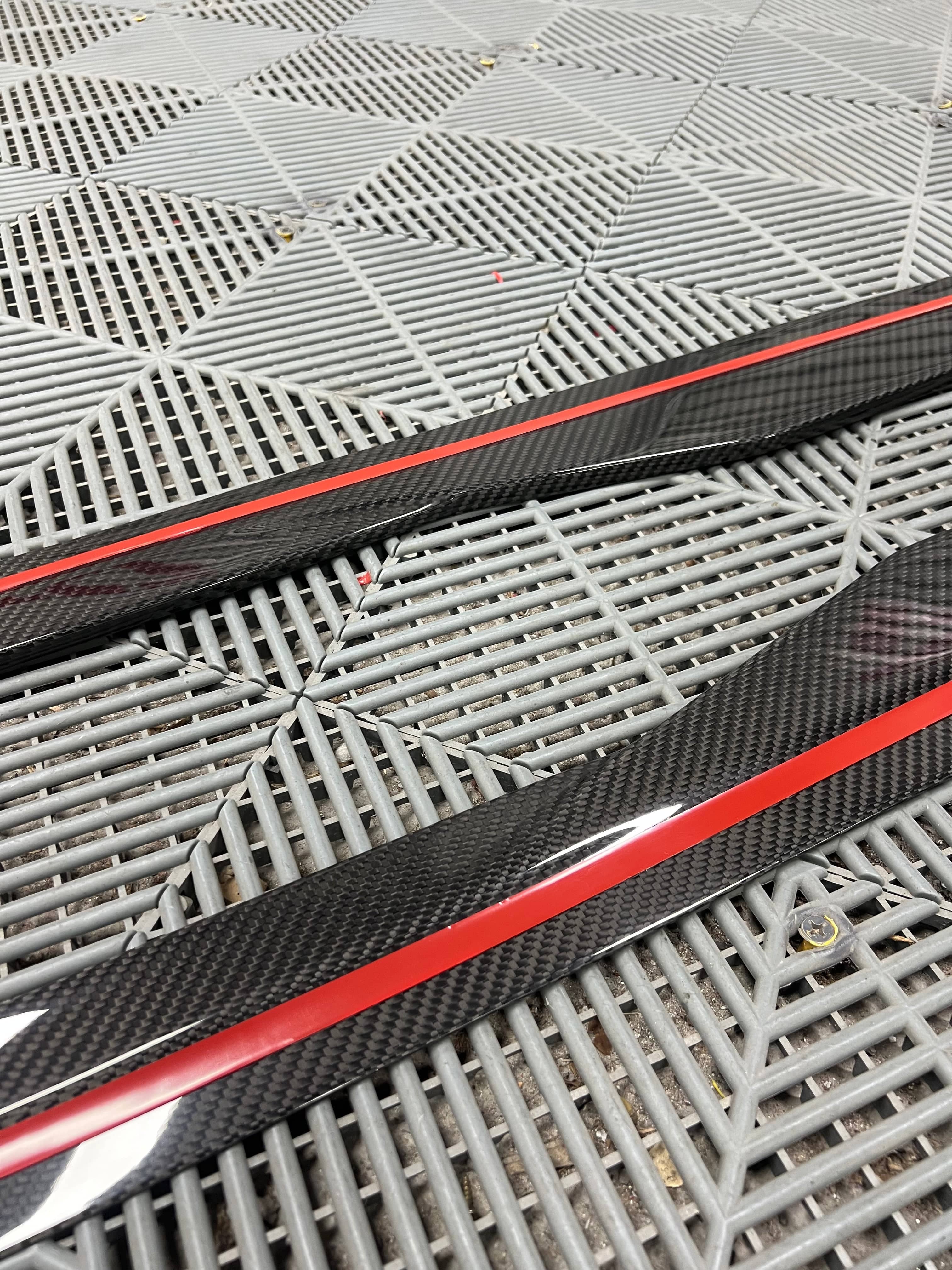 Kies-Motorsports NWCarbon Haus G87 Dry Carbon Fiber Side Skirt Extensions