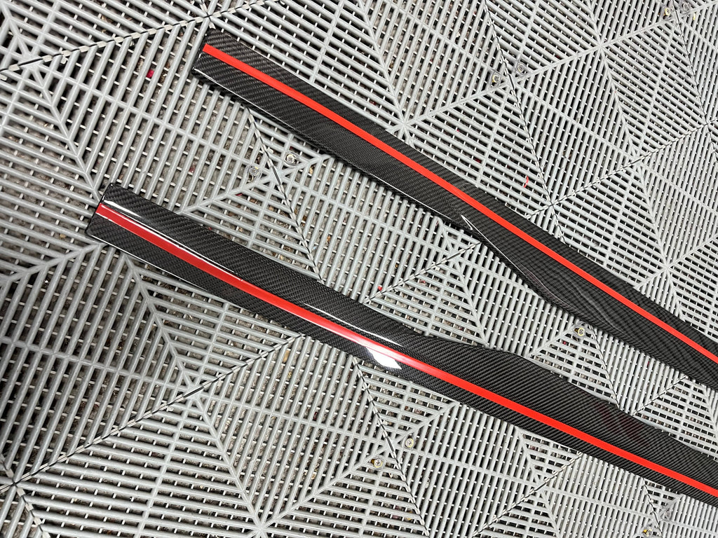Kies-Motorsports NWCarbon Haus G87 Dry Carbon Fiber Side Skirt Extensions