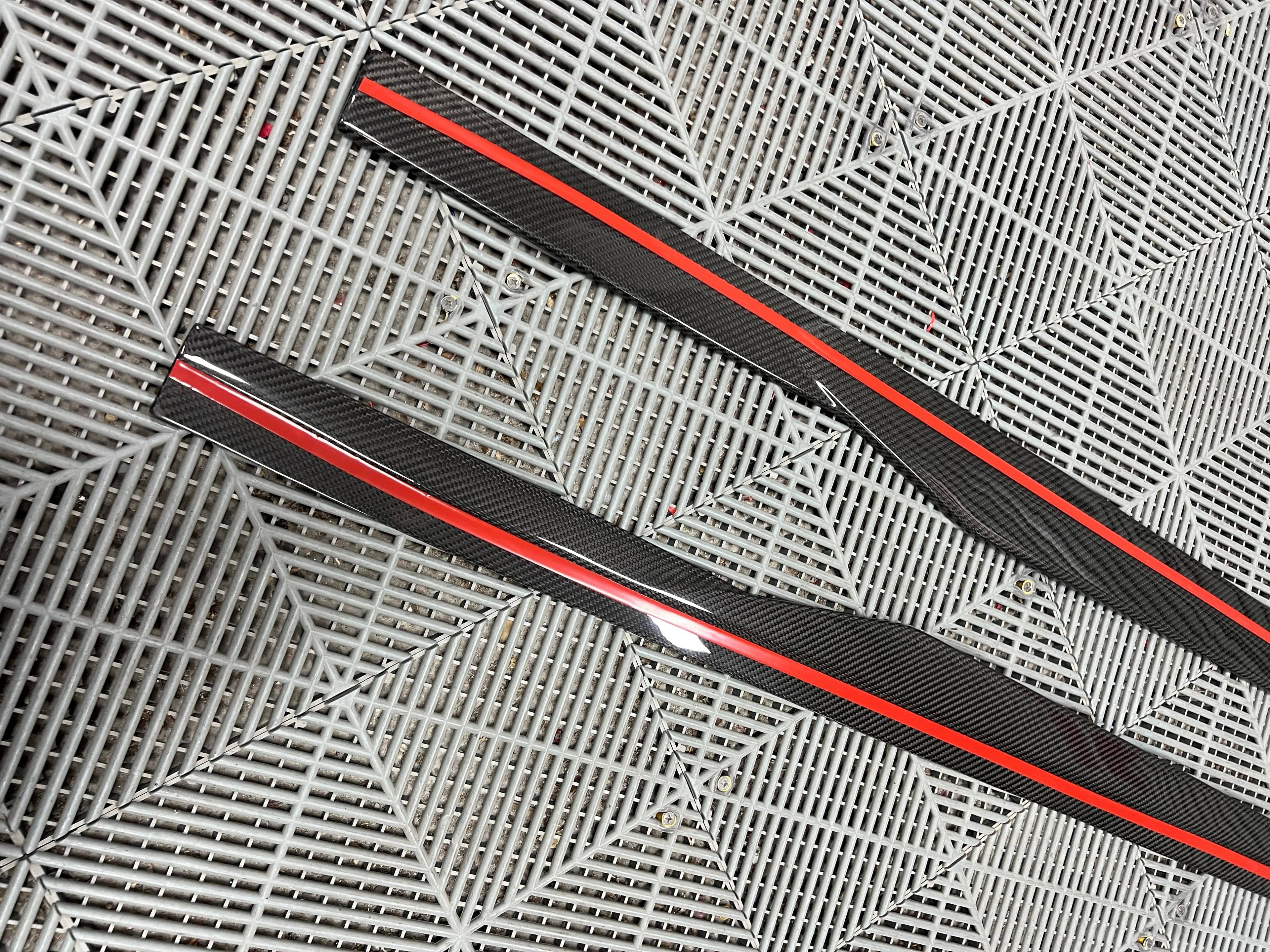 Kies-Motorsports NWCarbon Haus G87 Dry Carbon Fiber Side Skirt Extensions