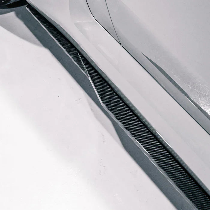 Kies-Motorsports NWCarbon Haus G87 Dry Carbon Fiber Side Skirt Extensions