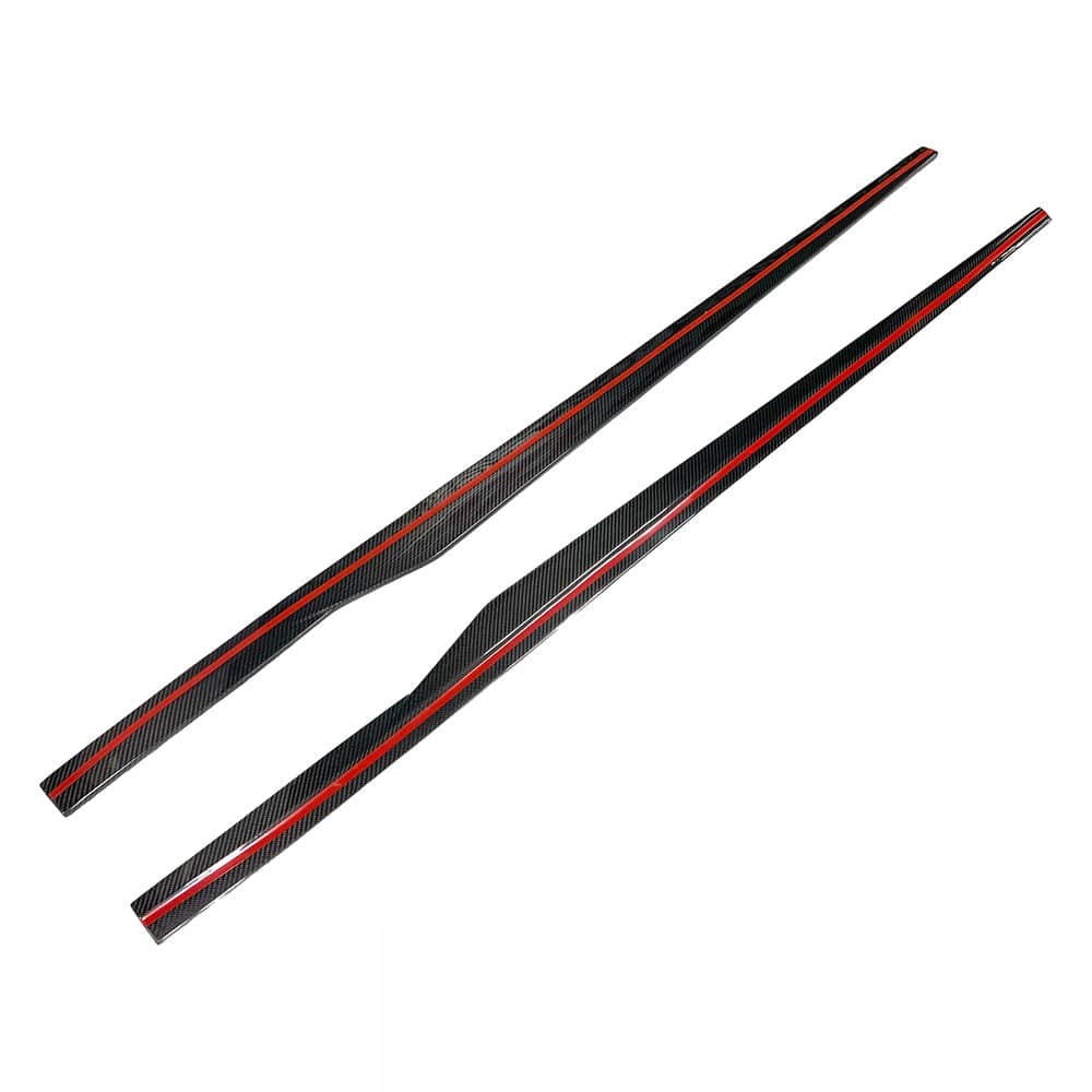 Kies-Motorsports NWCarbon Haus G87 Dry Carbon Fiber Side Skirt Extensions Main image