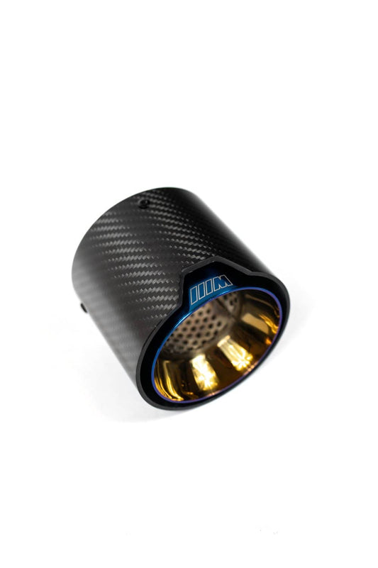 Kies-Motorsports NWCarbon Haus G8X Carbon Fiber/Blue Exhaust Tips