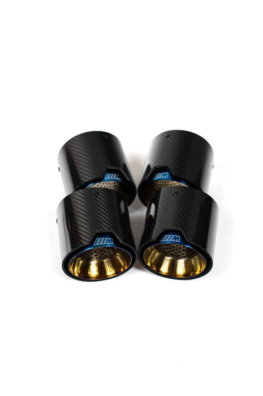 Kies-Motorsports NWCarbon Haus G8X Carbon Fiber/Blue Exhaust Tips
