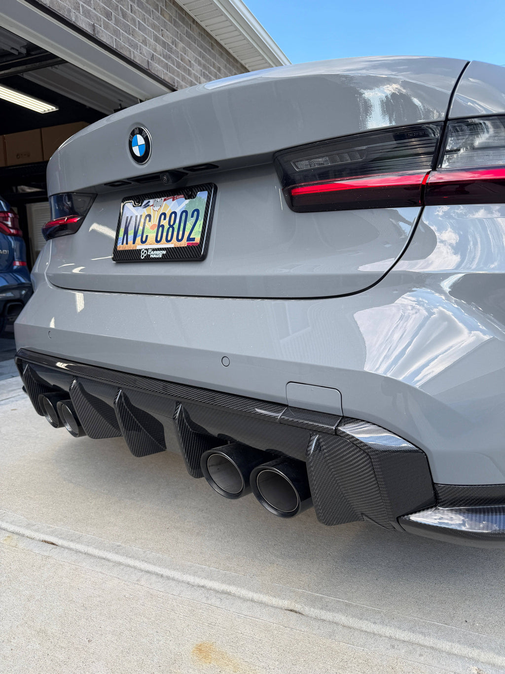 Kies-Motorsports NWCarbon Haus G8X Carbon Fiber Upper Diffuser Trim