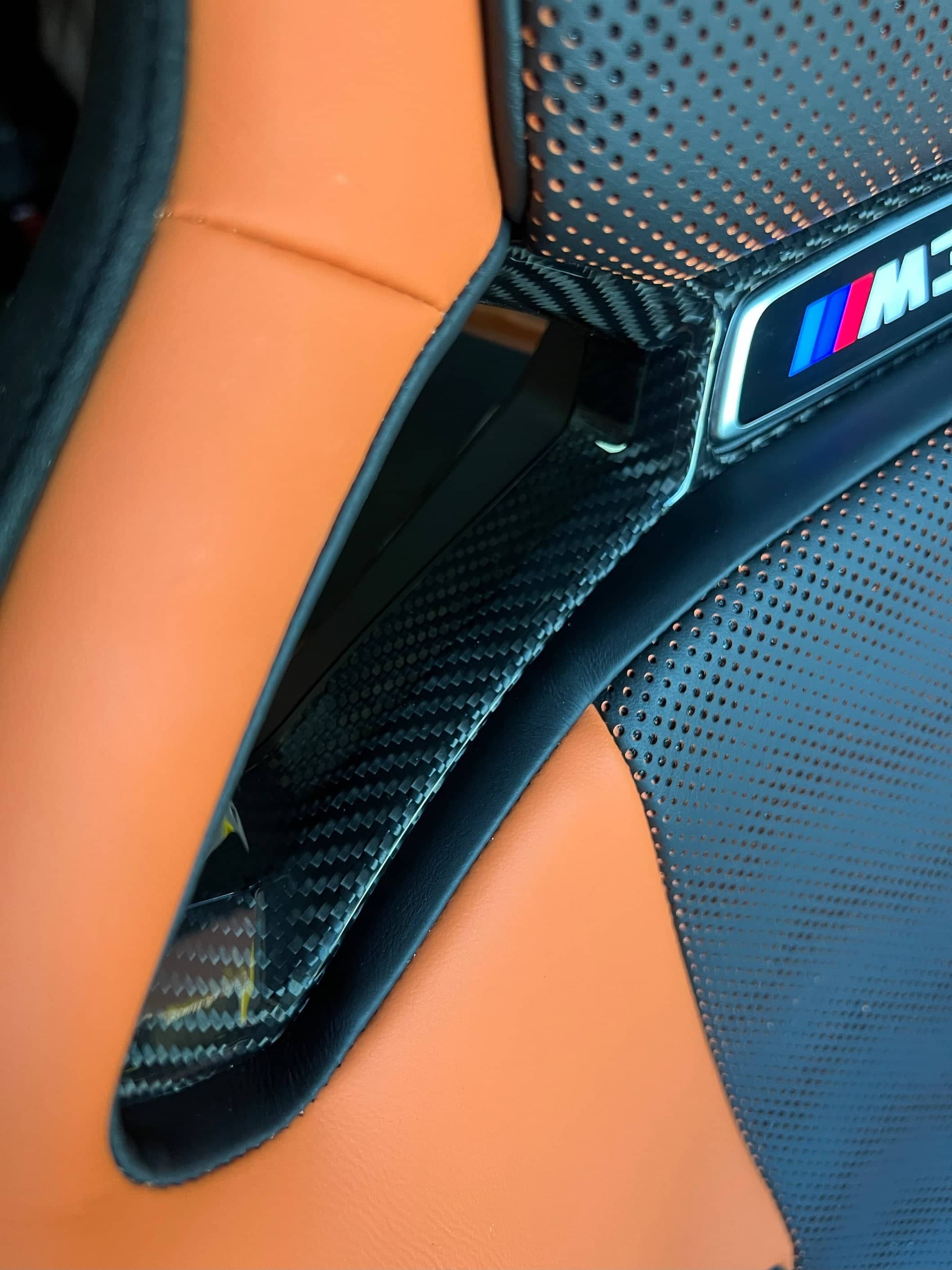 Kies-Motorsports NWCarbon Haus G8X Dry Carbon Fiber Bucket Seat Center Trim