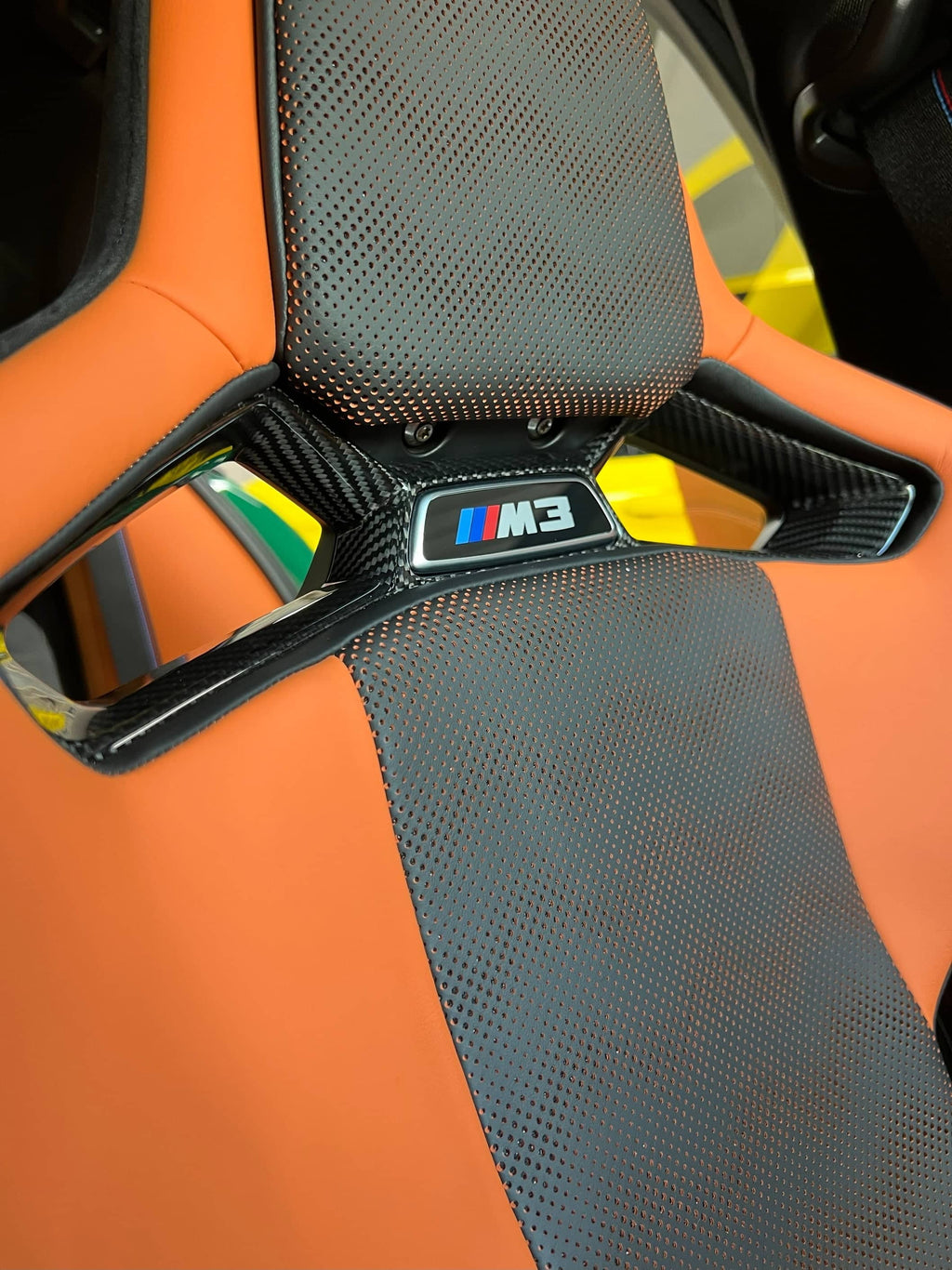 Kies-Motorsports NWCarbon Haus G8X Dry Carbon Fiber Bucket Seat Center Trim