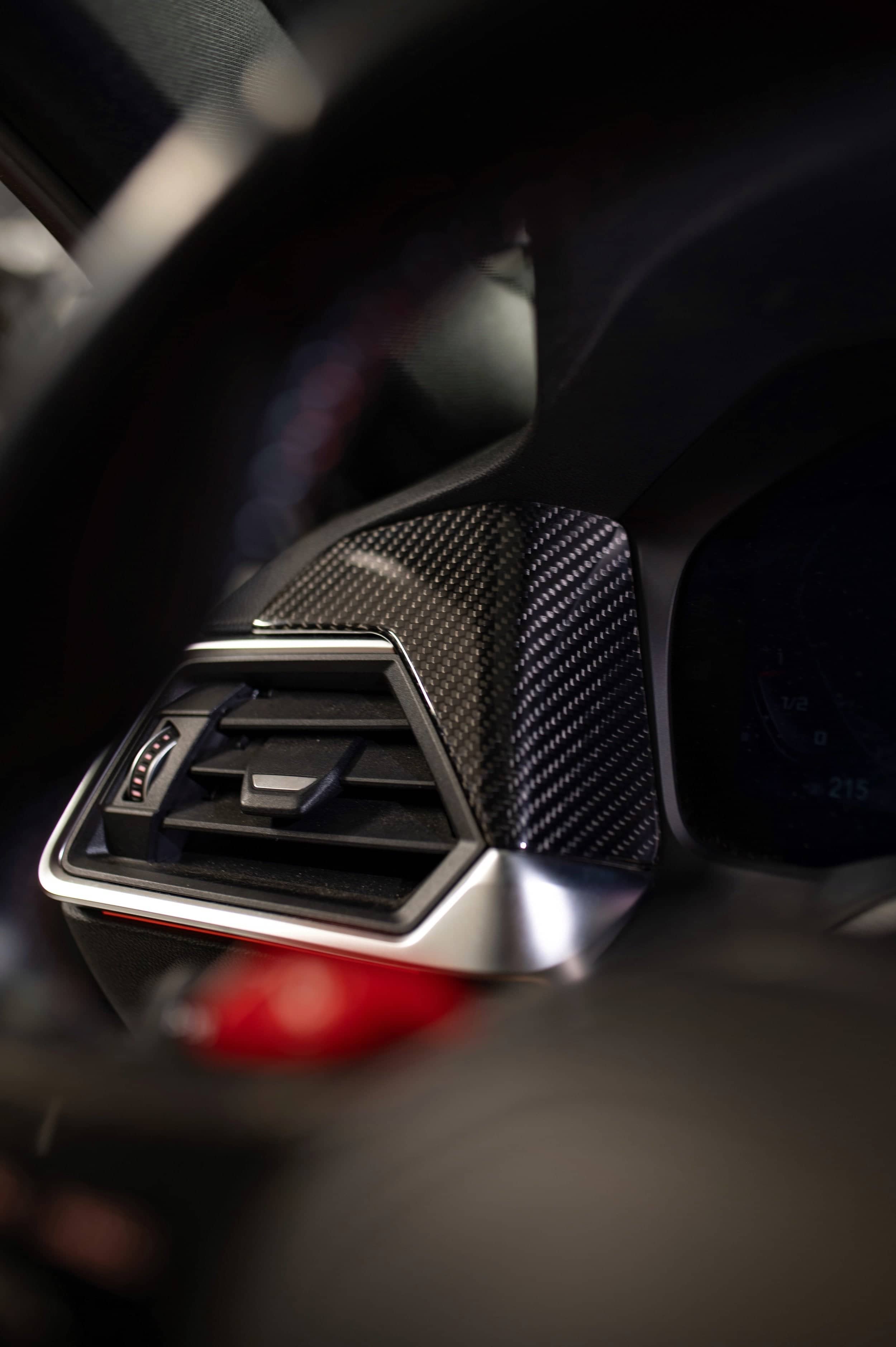 Kies-Motorsports NWCarbon Haus G8X Dry Carbon Fiber Driver Vent Trim Cover LCI and Pre-LCI Main image