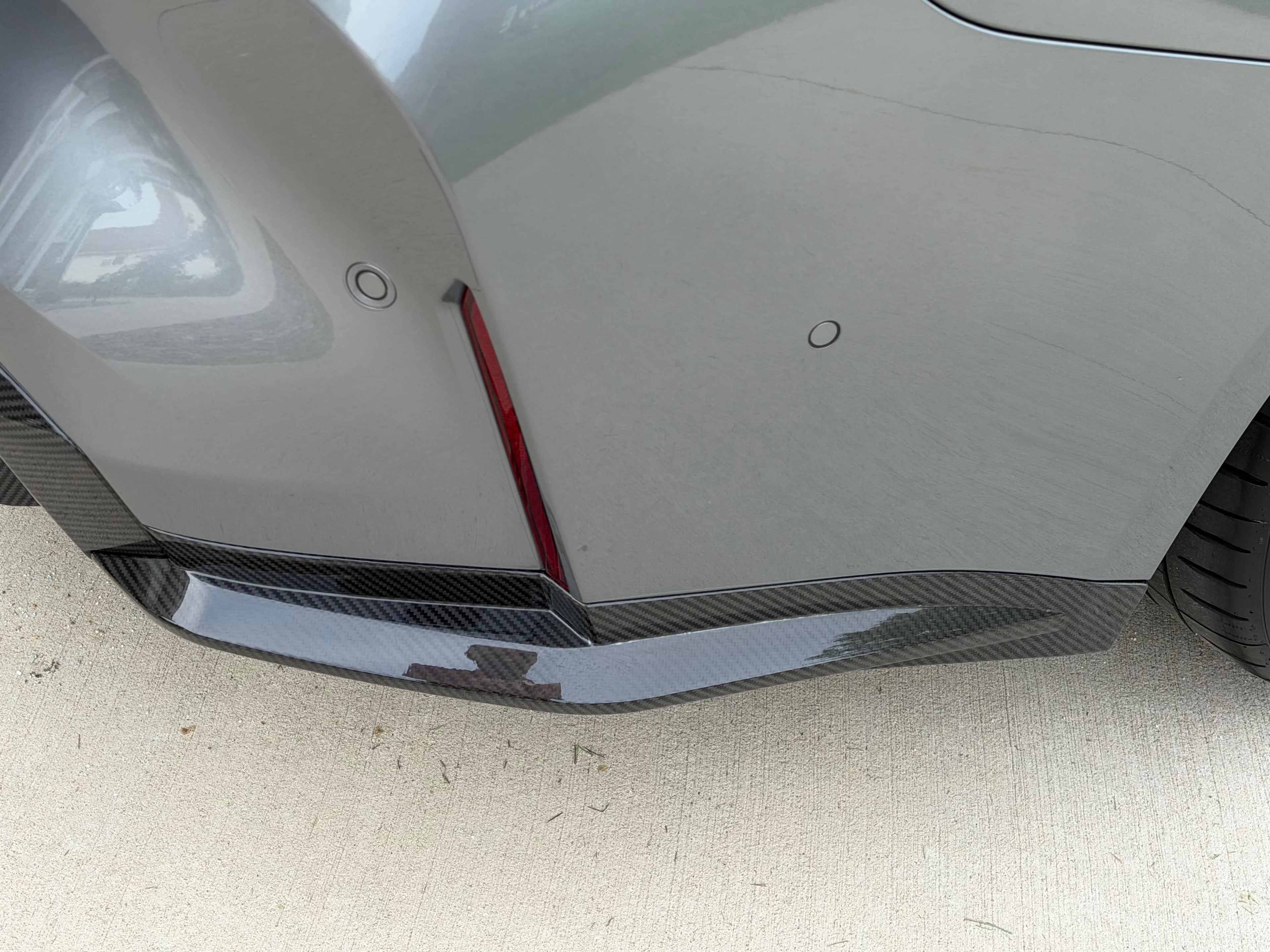 Kies-Motorsports NWCarbon Haus G8X Dry Carbon Fiber Rear OEM Style Replacement Bumper Splitters