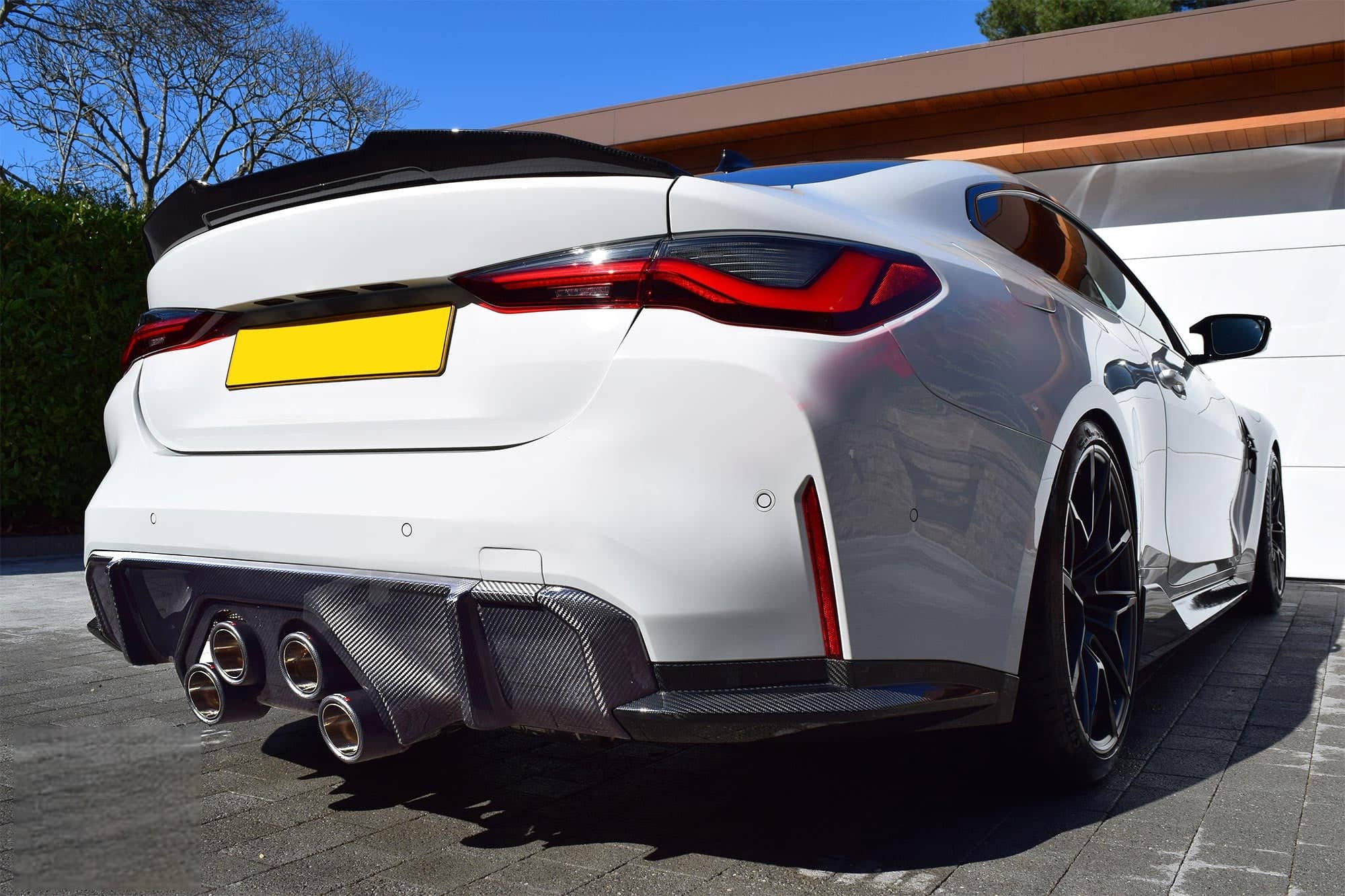 Kies-Motorsports NWCarbon Haus G8X Dry Carbon Fiber Rear OEM Style Replacement Bumper Splitters